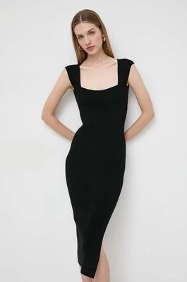 Marella sukienka kolor czarny mini dopasowana 2413321011200