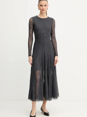 Marella sukienka kolor szary maxi rozkloszowana 2523626015200