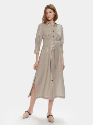 Marella Sukienka koszulowa Balia 2413221114 Beżowy Regular Fit