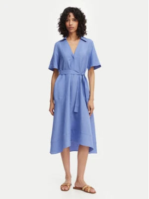 Marella Sukienka koszulowa Detto 2615221082 Niebieski Regular Fit