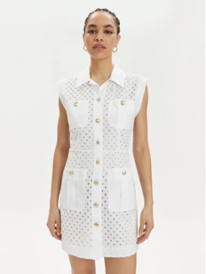 Marella Sukienka koszulowa Nazione 2413221144 Biały Regular Fit