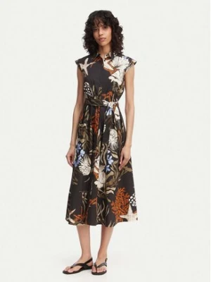 Marella Sukienka koszulowa Padana 2613221202 Czarny Regular Fit
