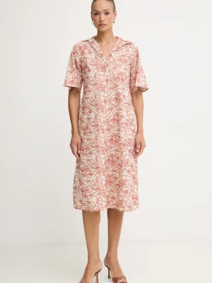 Marella sukienka letnia z dodatkiem lnu Emme by Marella