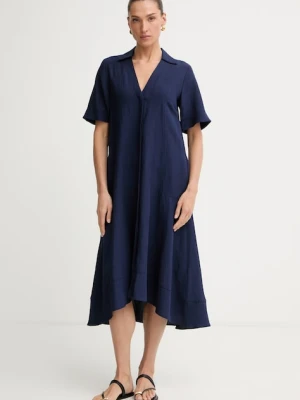 Marella sukienka letnia z lnem Emme by Marella