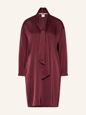 Marella Sukienka Satynowa Ze Zdejmowaną Wstążką rot