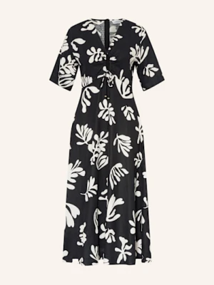 Marella Sukienka Z Dodatkiem Lnu schwarz