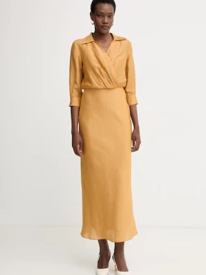 Marella sukienka z modalem magenta