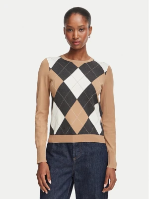 Marella Sweter Carabo 2625366131 Brązowy jasny Regular Fit
