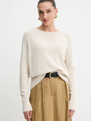 Marella sweter damski kolor beżowy lekki 2523366354200