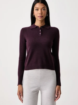 Marella sweter damski wełniany Emme by fioletowy