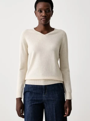 Marella sweter damski wełniany Emme by Marella beżowy