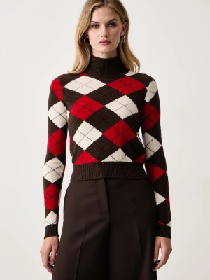 Marella sweter damski wełniany MLLZUCCA brązowy