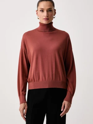 Marella sweter damski z lyocellu MLSGIOIA brązowy