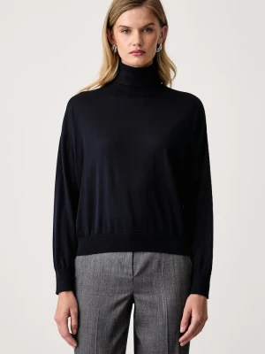 Marella sweter damski z lyocellu MLSGIOIA granatowy
