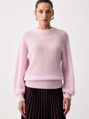 Marella sweter damski z wełną MLLFIORE różowy