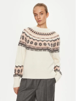 Marella Sweter Dito 2423366182 Écru Relaxed Fit