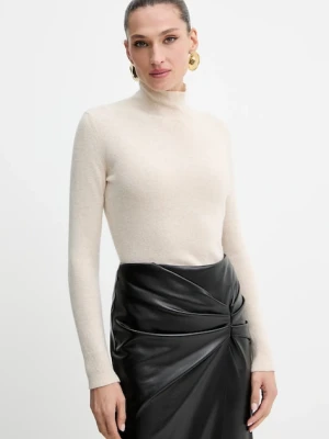 Marella sweter Emme by Marella damski kolor beżowy lekki z golfem 2525366201200