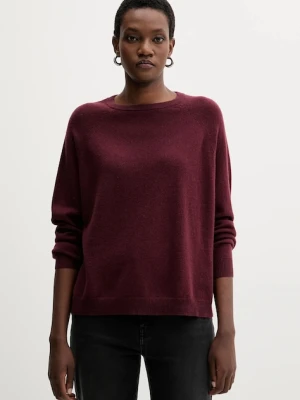 Marella sweter kaszmirowy damski kolor bordowy lekki 2523366171200