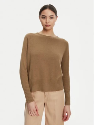Marella Sweter Spider 2523366354 Brązowy Oversize