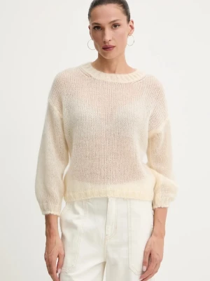 Marella sweter wełniany ANDALO damski kolor beżowy 2513361125200