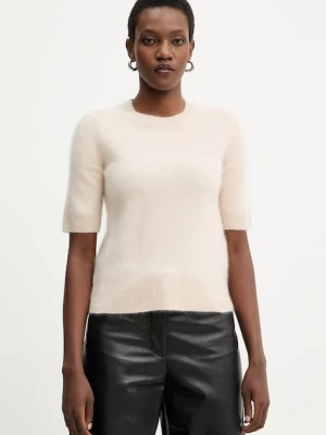 Marella sweter wełniany damski kolor beżowy lekki 2523366075200