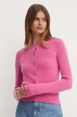 Marella sweter wełniany damski kolor różowy 2423346014200