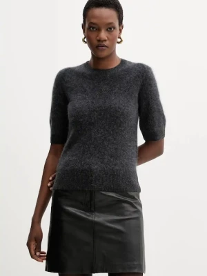 Marella sweter wełniany damski kolor szary lekki 2523366075200
