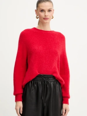 Marella sweter z dodatkiem wełny damski kolor beżowy 2523366352200