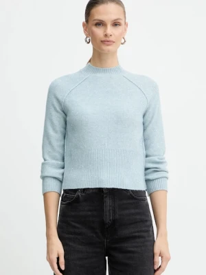 Marella sweter z domieszką wełny Emme by Marella damski kolor niebieski 2525366022200