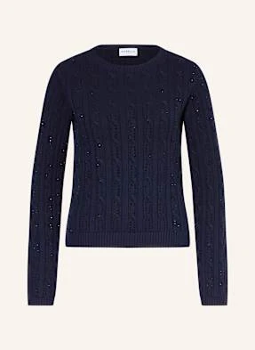 Marella Sweter Z Ozdobnymi Kamykami blau