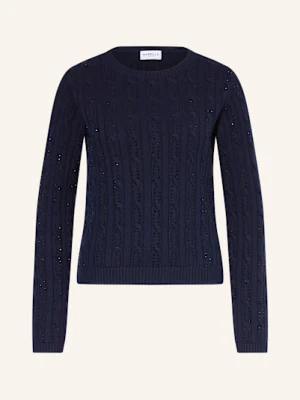 Marella Sweter Z Ozdobnymi Kamykami blau