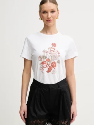 Zdjęcie produktu Marella t-shirt bawełniany Emme by Marella damski kolor biały 2515971071200