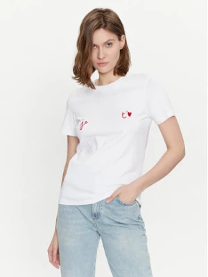 Marella T-Shirt Branca 2413971034 Biały Regular Fit