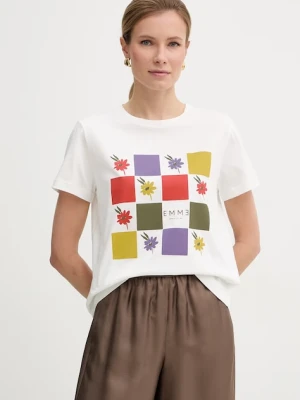 Marella t-shirt damski bawełniany Emme by Marella