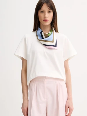 Marella t-shirt damski bawełniany z elastanem Emme by Marella