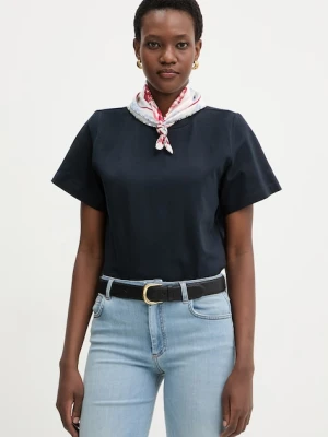Marella t-shirt damski bawełniany z elastanem Emme by Marella