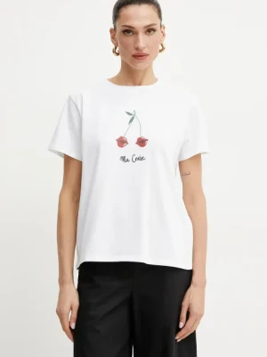 Marella t-shirt Emme by Marella damski kolor biały 2515971052200