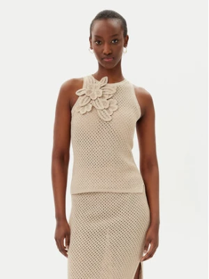 Marella Top Arak1 2513361112 Beżowy Slim Fit