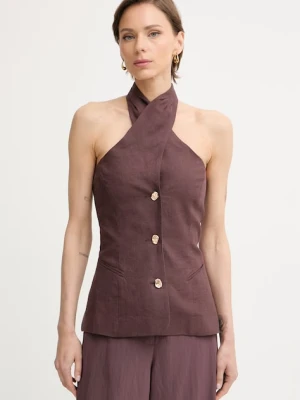 Marella top damski lniany GIORNO