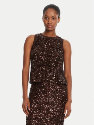 Marella Top Filly 2523946051 Brązowy Slim Fit