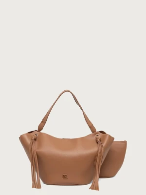 Marella torebka shopper damska z imitacji skóry MLLPERLE brązowy