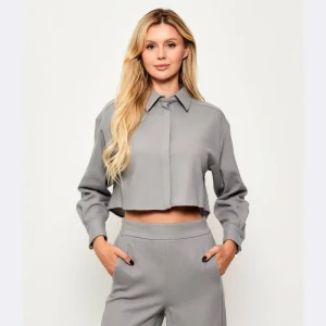 Marella Wełniana koszula Livia | Cropped Fit