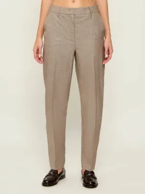 Marella Wełniane spodnie MLLGOLFO | Relaxed fit | z dodatkiem jedwabiu