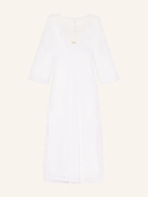 Marie Jo Sukienka Plażowa Z Siateczki Z Rękawami 3/4 weiss