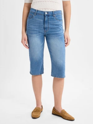 Marie Lund Bermudy - Jeans Kobiety Bawełna niebieski jednolity,