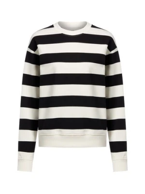 Marie Lund Bluza damska Kobiety Bawełna czarny|biały w paski,