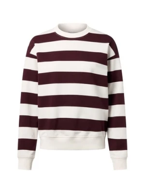 Marie Lund Bluza damska Kobiety Bawełna lila|biały w paski,