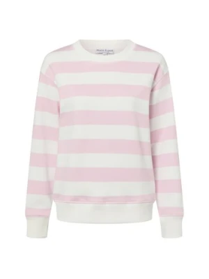 Marie Lund Bluza damska Kobiety Bawełna różowy|biały,