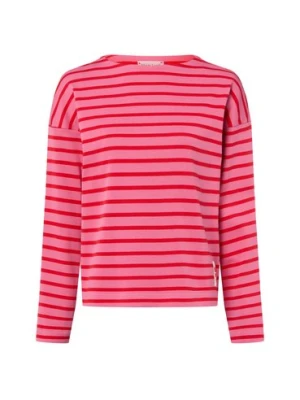 Marie Lund Bluza damska Kobiety Bawełna wyrazisty róż|czerwony|wielokolorowy w paski,