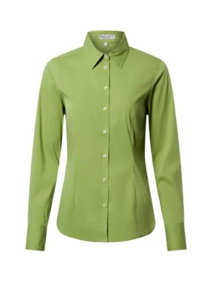 Marie Lund Bluzka damska Kobiety Bawełna zielony jednolity,
